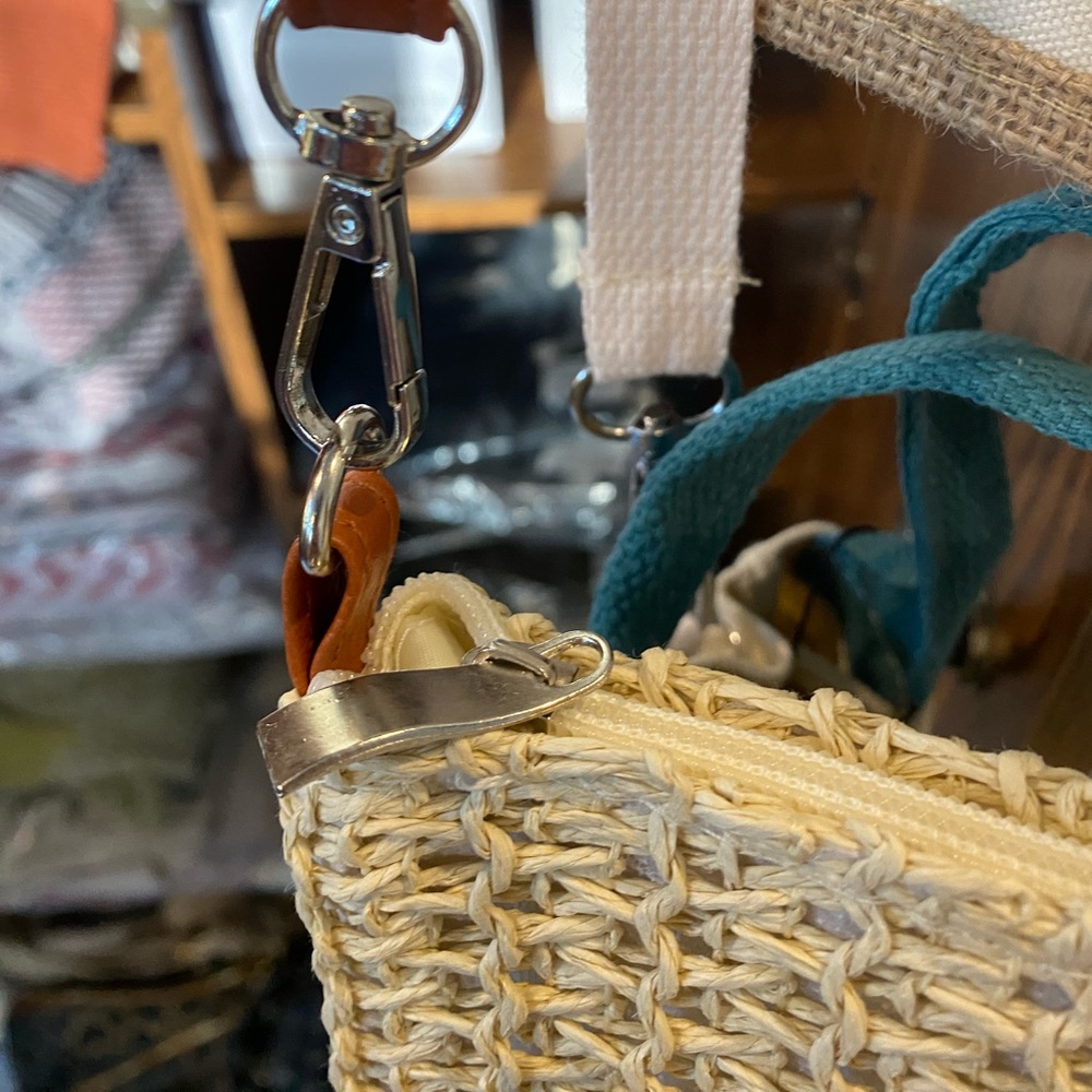 CLEARANCE NOW $5 ❤️Women's Raffia Crochet BOUTIQUE Crossbody Summer Purse Bag - Picture 5 of 6